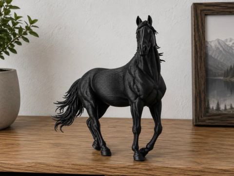 Escultura Cavalo Elegante
