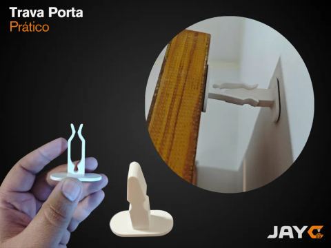 Trava Porta Prática Adesiva